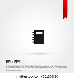 Organizer  icon. Organizer  symbol. Flat design style. Template for design.