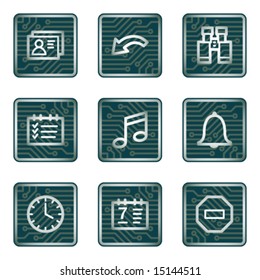 Organizer icons, electronics series