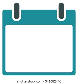 Organizer Leaf vector icon. Style is bicolor flat symbol, soft blue colors, rounded angles, white background.