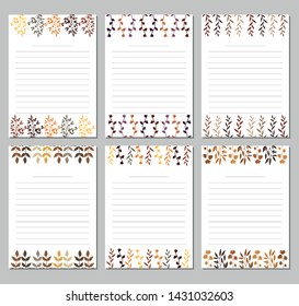 Organizer and note paper for children, printable pages.