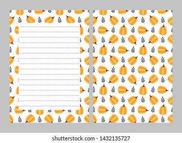 Organizer and note papers for children, printable pages.