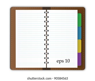 organizer on white background. vector