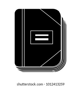 organizer planner book flat icon