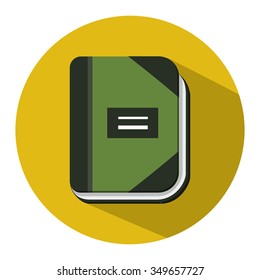 organizer planner book flat icon