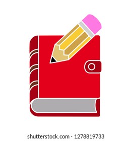 organizer planner book icon-notebook sign-address illustration-organizer illustration-directory isolated