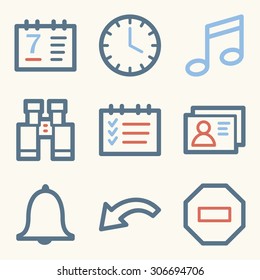 Organizer web icons