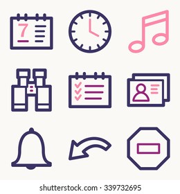 Organizer web icons