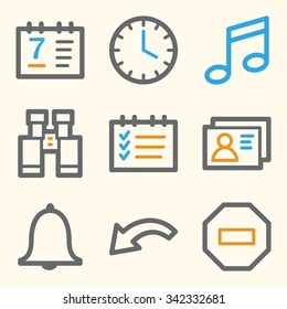Organizer web icons