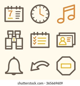 Organizer web icons