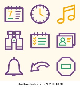 Organizer web icons