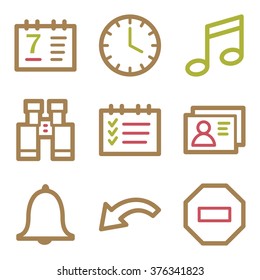 Organizer web icons