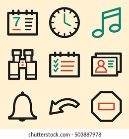 Organizer web icons