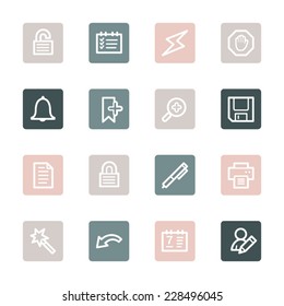 Organizer Web Icons Set