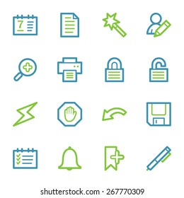 Conjunto de iconos Web Organizador