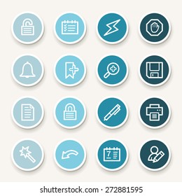 Organizer Web Icons Set