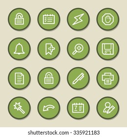 Organizer Web Icons Set