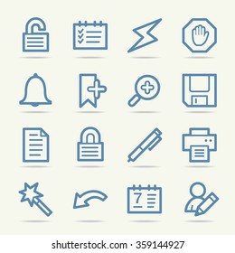 Organizer Web Icons Set