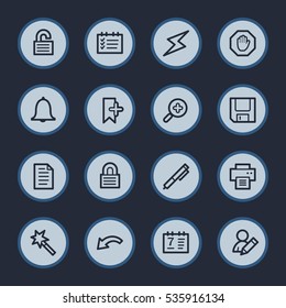 Conjunto de iconos Web Organizador