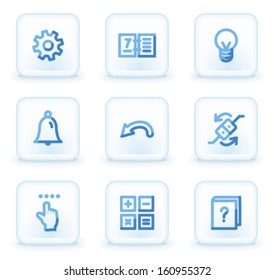 Organizer  web icons, square ice buttons