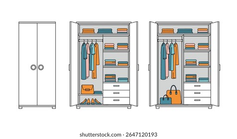 Organizing Wardrobe Ideas and Clever Closet Storage Solutions for Your Bedroom Organization Tips