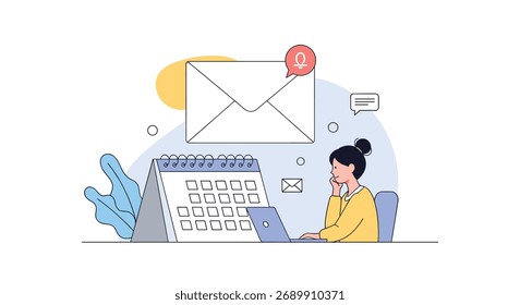 Organizing your schedule and important communications with digital tools.
