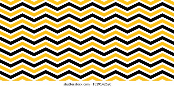 organje, yellow chevron pattern background. Vector classic chevrons vintage design. Geometric seamless memphis elements. Zigzag or zig zag line, herringbone textures. Retro pop art 80 70 years style