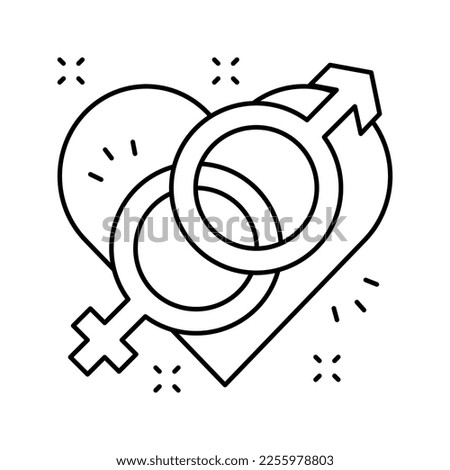 orgasm sex line icon vector. orgasm sex sign. isolated contour symbol black illustration