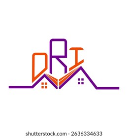 ORI Real State logo design, ORI simple and modern logo. ORI luxurious alphabet design  