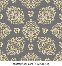 Orient vector classic golden pattern. Seamless abstract background with vintage elements. Orient background. Ornament for wallpaper and packaging