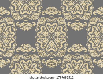 Orient vector classic golden pattern. Seamless abstract background with vintage elements. Orient background. Ornament for wallpaper and packaging