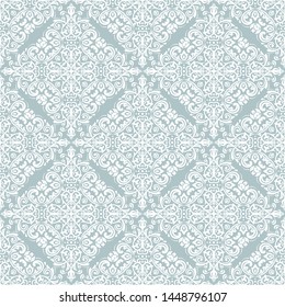 Orient vector classic pattern. Seamless abstract background with vintage white elements. Orient background. Ornament for wallpaper and packaging