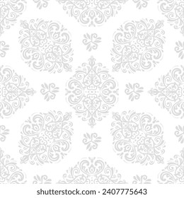 Orient vector classic pattern. Seamless abstract background with vintage elements. Orient light pattern. Ornament for wallpaper