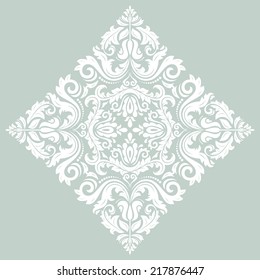 Orient vector ornamental round lace with damask and arabesque elements. Traditional ornament
