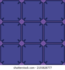 Oriental abstract colorful pattern with repeating cross shapes and tilings