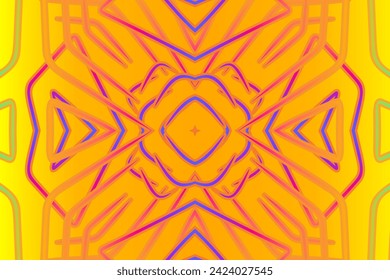 Fondo oriental de arte de línea abstracta para presentación de papel de pared o anuncios comerciales 