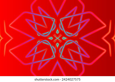 Fondo oriental de arte de línea abstracta para presentación de papel de pared o anuncios comerciales 