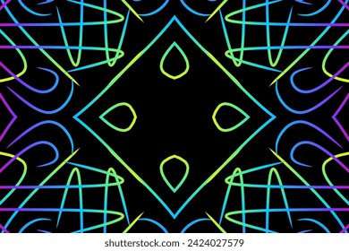 Oriental abstract line art background for wallpaper or commercial ads presentation 
