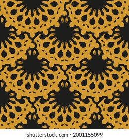 Oriental abstract seamless vector background. Indian floral element. Graphic ornament for wallpaper, fabric, wrapping, packaging. Oriental abstract floral ornament.