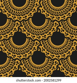 Oriental abstract seamless vector background. Wallpaper in a vintage style template. Indian floral element. Ornament for wallpaper, fabric, packaging and paper. Simple style, vector illustration.