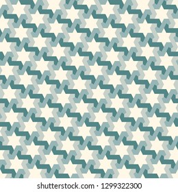 Oriental ancient mosaic pattern. Ethnic ornament. Repeated geometric figures, stars motif. Seamless surface design. Ornamental wallpaper. Geo abstract background. Digital paper, textile print. Vector