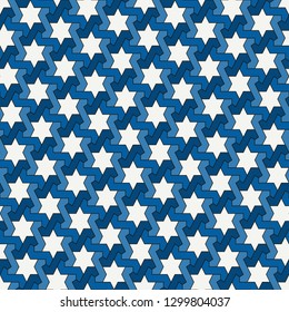 Oriental ancient mosaic pattern. Ethnic ornament. Repeated geometric figures, stars motif. Seamless surface design. Ornamental wallpaper. Geo abstract background. Digital paper, textile print. Vector