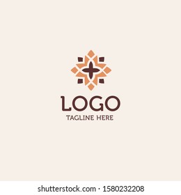 Oriental arabic logo emblem sign vector