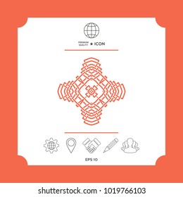 Oriental arabic pattern. Logo. Element for your design
