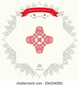Oriental arabic pattern. Logo. Element for your design