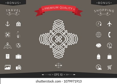 Oriental arabic pattern. Logo. Element for your design