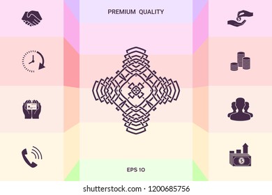 Oriental arabic pattern. Logo. Element for your design