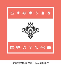 Oriental arabic pattern. Logo. Element for your design