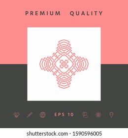 Oriental arabic pattern. Logo. Element for your design