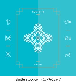 Oriental arabic pattern. Logo. Element for your design