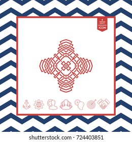 Oriental arabic pattern. Logo. Element for your design